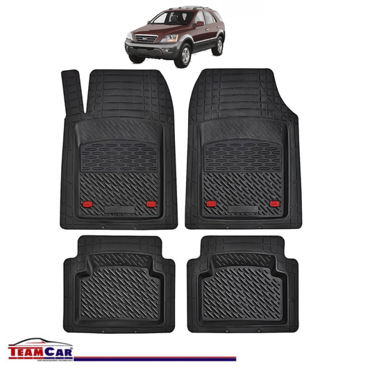 Covorase Auto TeamCar® Kia Sorento BL (2002-2009) - Negru - Cauciuc Rezistent Tip Tavita