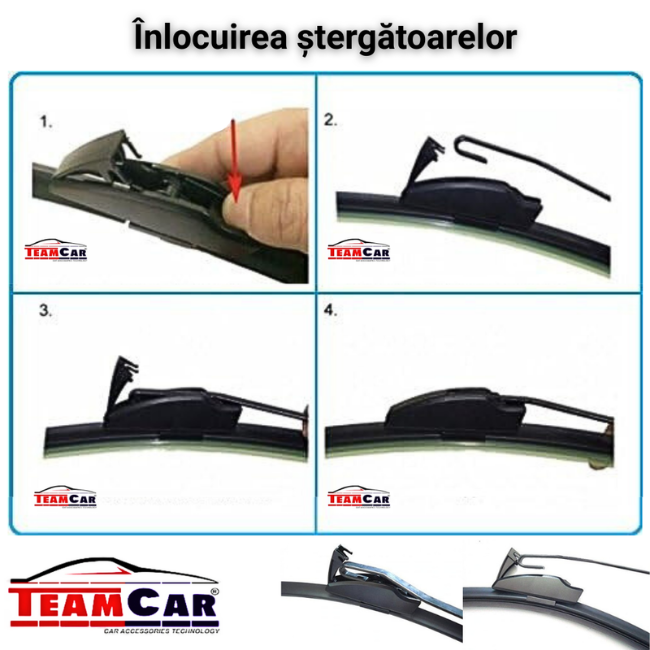 Stergatoare BMW X5 E53 (1999–2006) TeamCar® Hybrid – Set fata