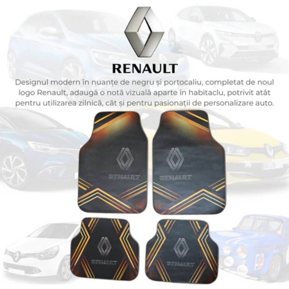 Covorașe Universale Renault Clio II 1998–2005 – Albastru/Negru
