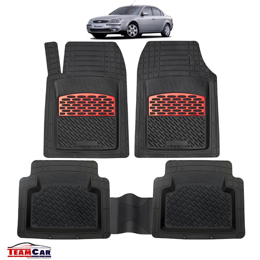 Covorașe Auto TeamCar® Tip Tăviță Compatibile Ford Mondeo Mk3 (2000–2007) - Sedan Red