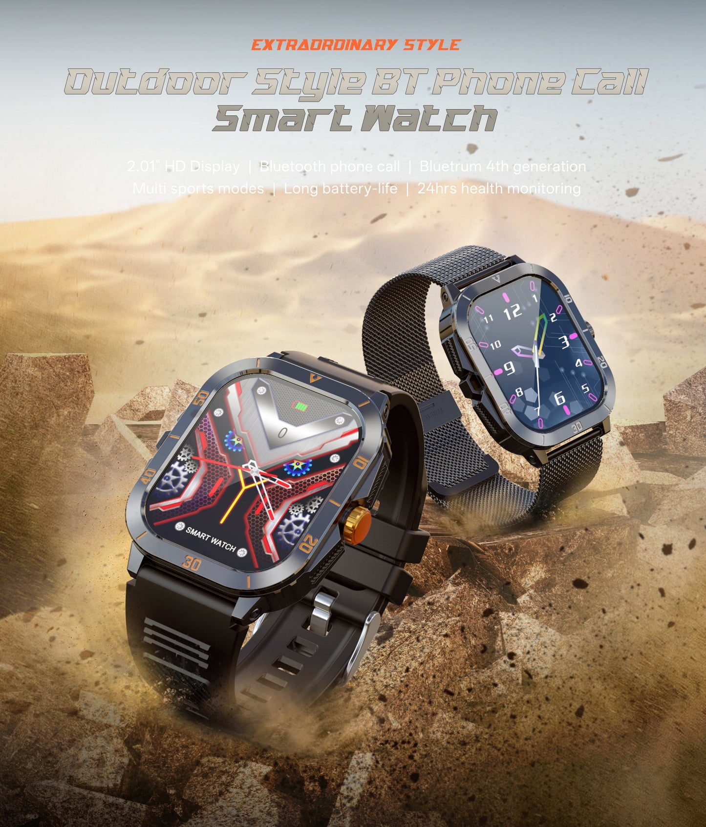 Ceas Inteligent SmartWatch, Pedometru, Apel Bluetooth, Autonomie 5-10 Zile, Rezistent la apa, Notificari Social Media, Monitorizare Somn, Ritm Cardiac, Contor Calorii, Ecran Tactil HD 2.01 inch, Moduri Sport, Incarcator Wireless, Fitness Tracker, Negru