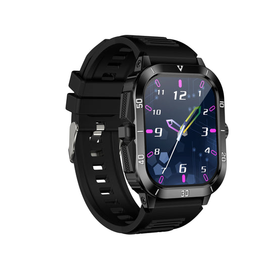 Ceas Inteligent SmartWatch, Pedometru, Apel Bluetooth, Autonomie 5-10 Zile, Rezistent la apa, Notificari Social Media, Monitorizare Somn, Ritm Cardiac, Contor Calorii, Ecran Tactil HD 2.01 inch, Moduri Sport, Incarcator Wireless, Fitness Tracker, Negru