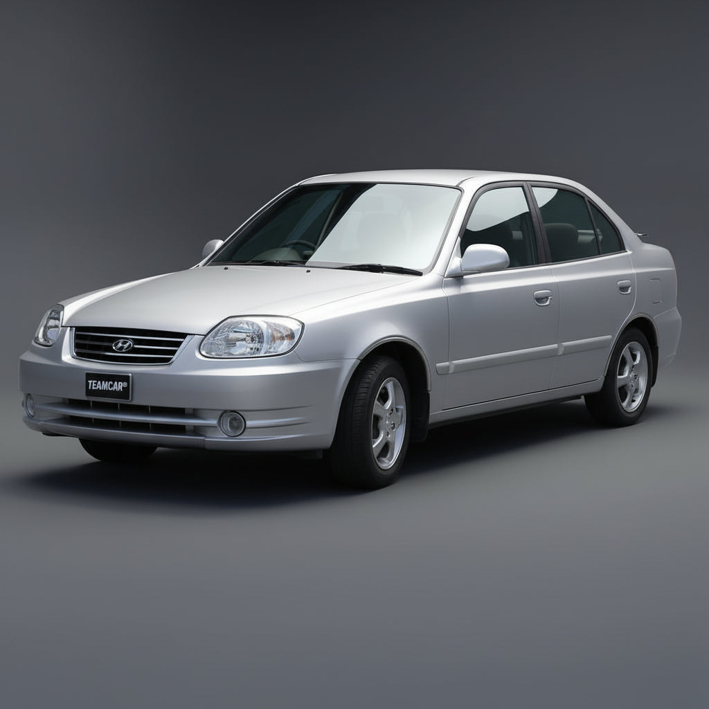 Covorase Auto Hyundai Accent II (1999-2005) - Cauciuc Tip Tavita- Black