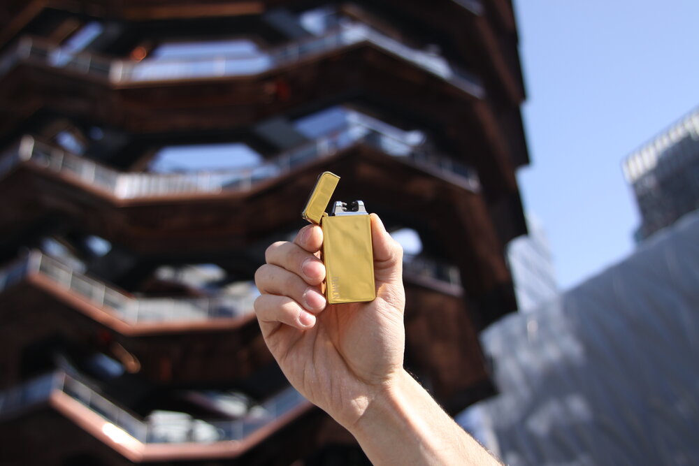 Golden Dual Arc Lighter-0