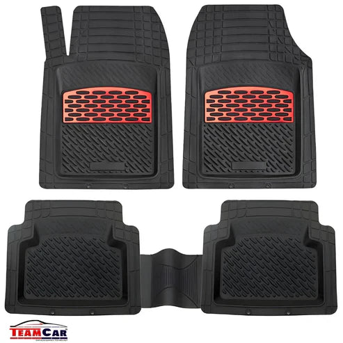Covorașe Auto TeamCar® Tip Tăviță Compatibile Renault Koleos I (2008–2016) - Red)