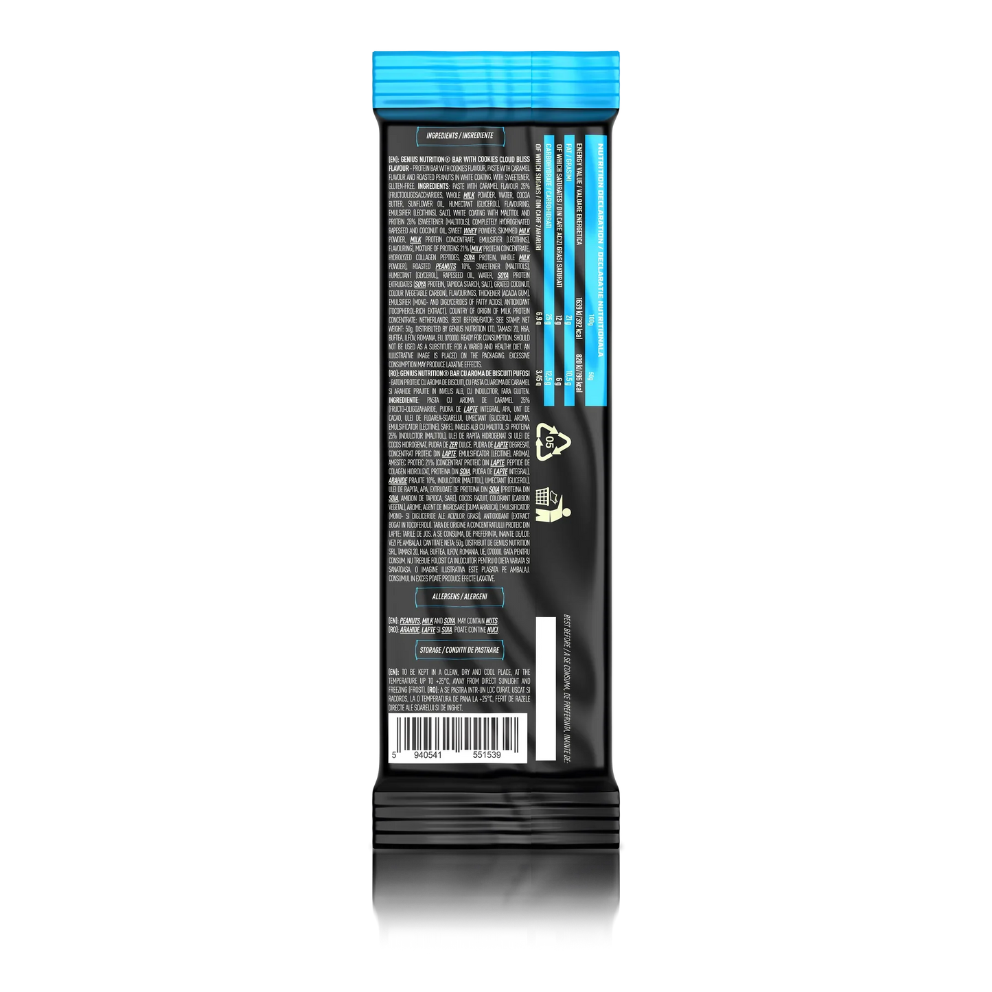 Multilayer Protein Bar 50g - Vanilie și Caramel