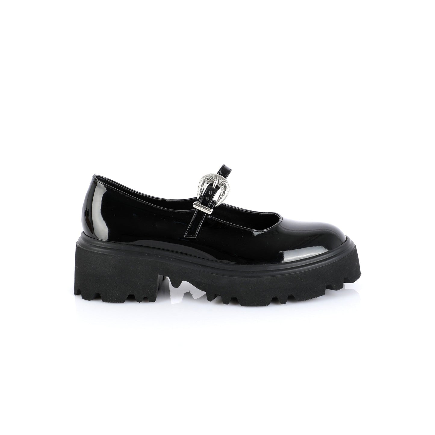 Chunky Mary Jane Obsidian | Western Buckle