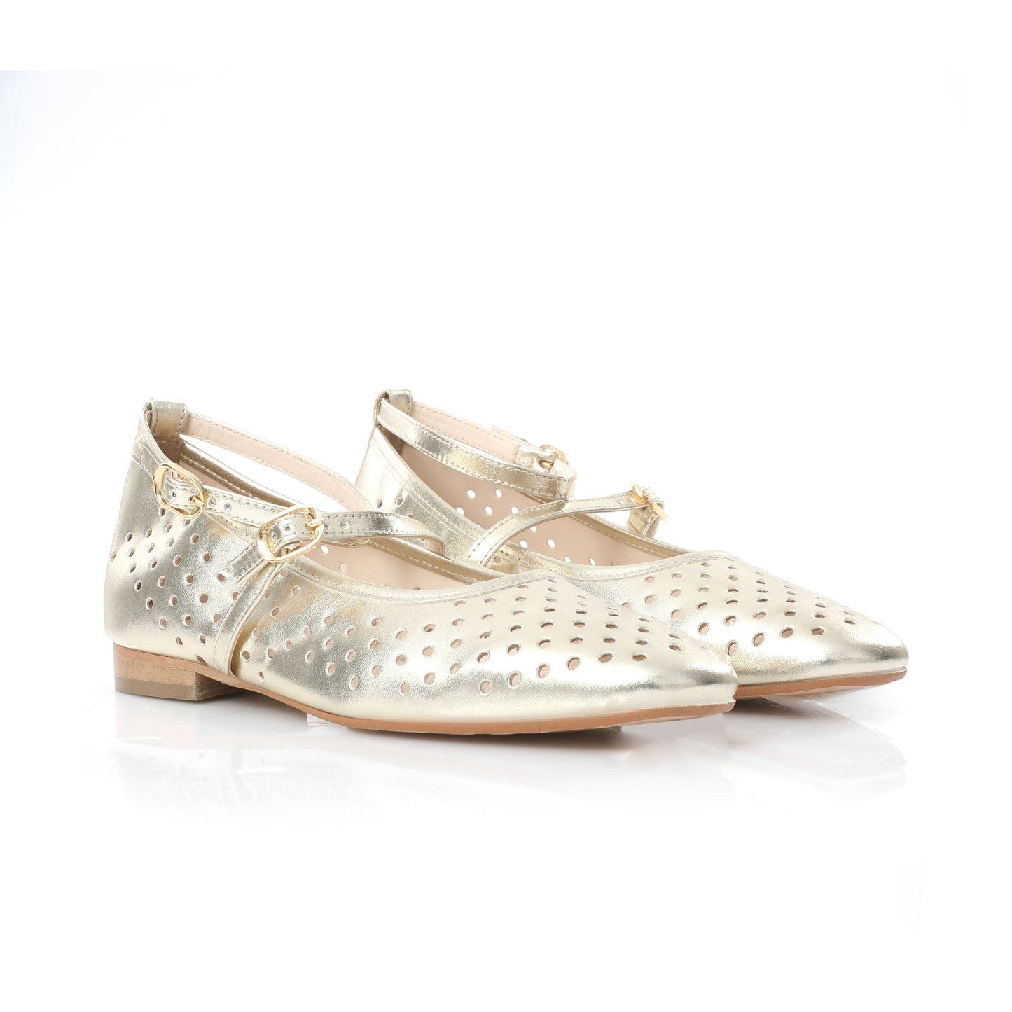 Ballerina Mary Jane Doré | Perforated Detail