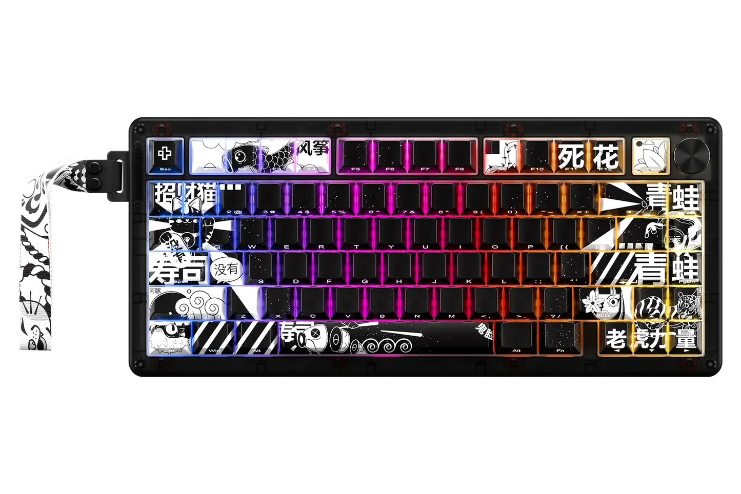 QwertyKey75 HE Momo – Efect Hall, Declanșare rapidă, RGB, Snap Tap, Comutatoare magnetice