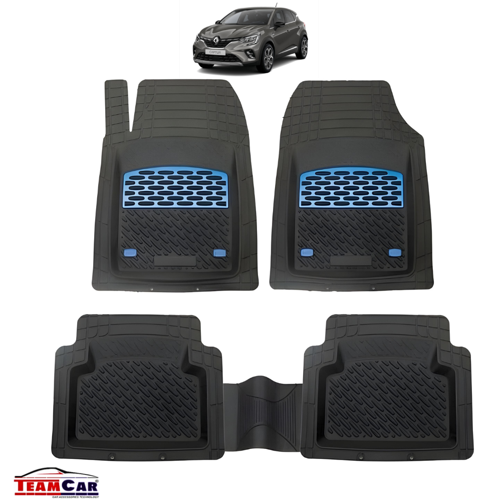Covorașe Auto TeamCar® Tip Tăviță Compatibile Renault Captur II (2019+) - blue