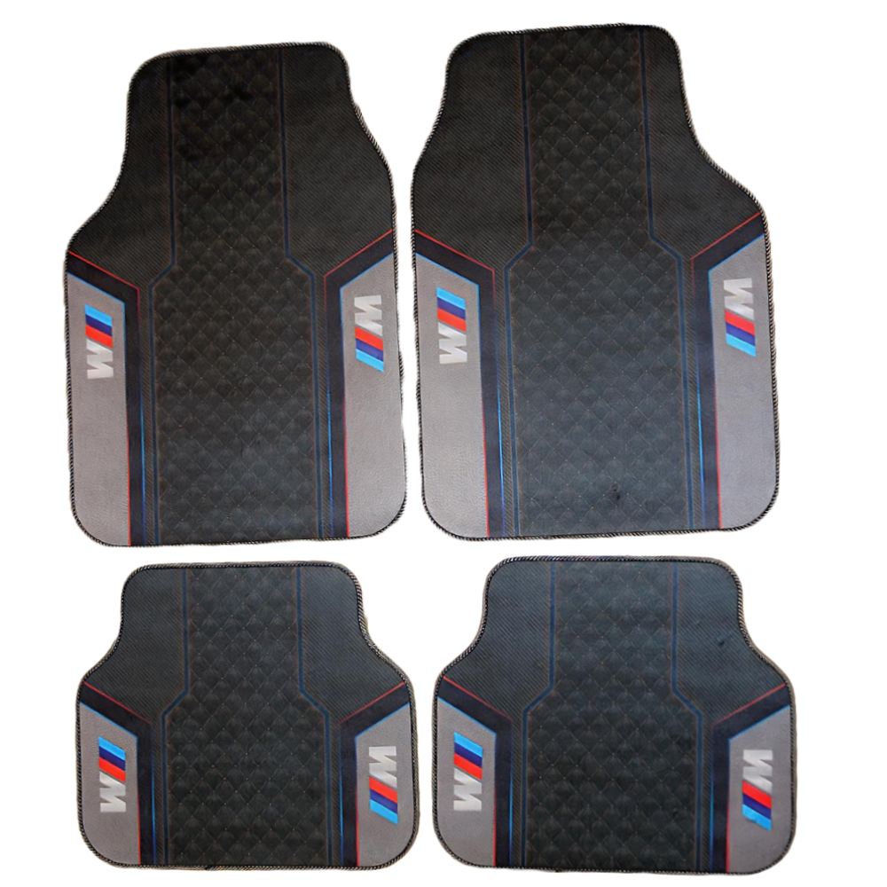 Covorașe Auto Universale BMW M – Design Sport Negru/Gri
