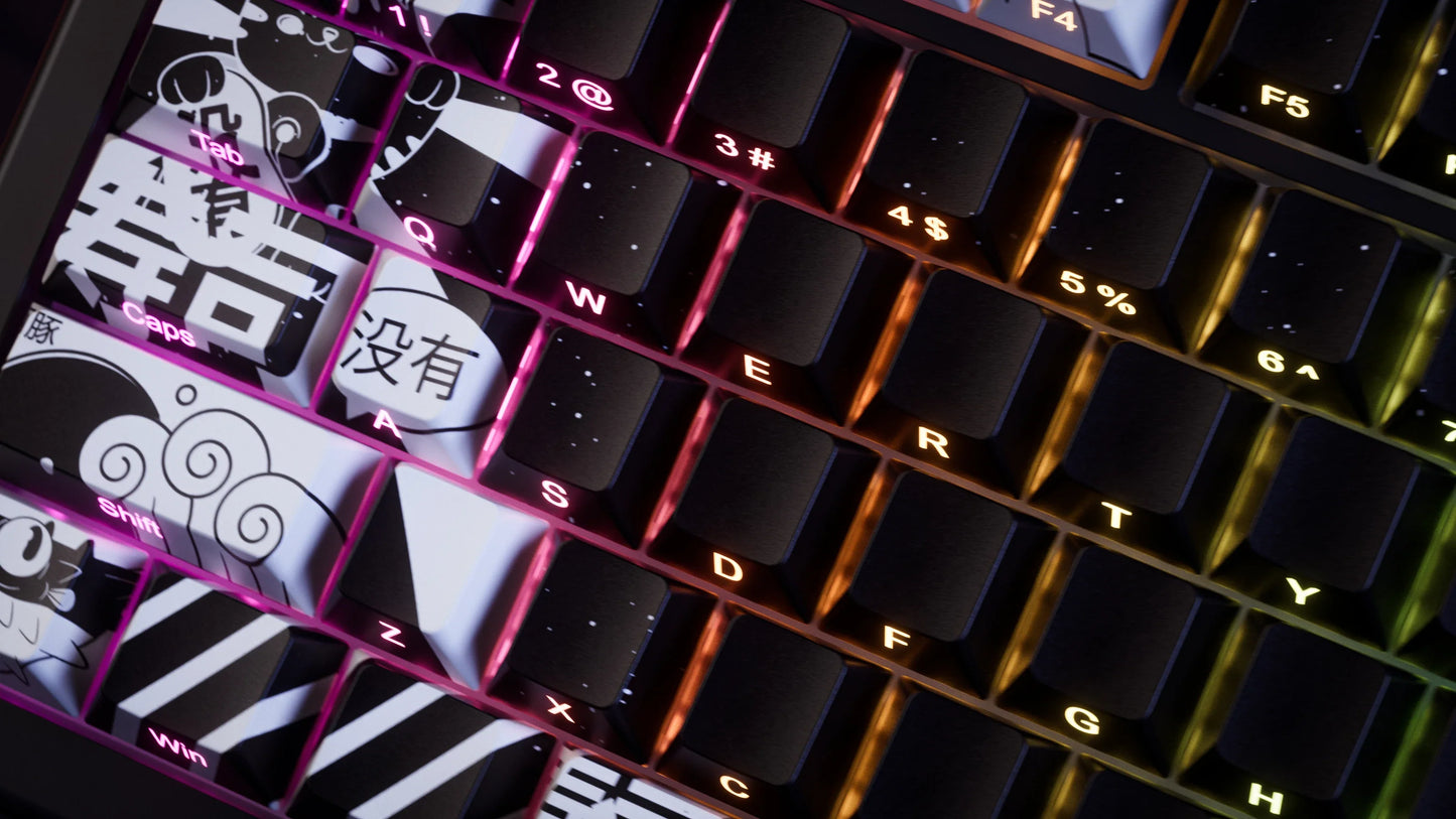 QwertyKey75 HE Momo – Efect Hall, Declanșare rapidă, RGB, Snap Tap, Comutatoare magnetice