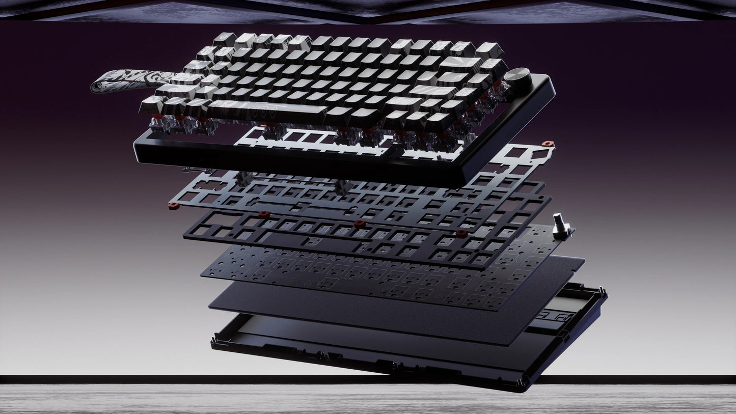 QwertyKey75 HE Momo – Efect Hall, Declanșare rapidă, RGB, Snap Tap, Comutatoare magnetice