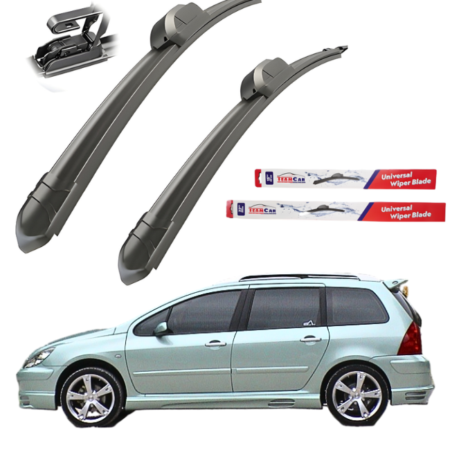 Stergatoare Peugeot 307 SW (2001–2008) TeamCar® Flat – Set fata