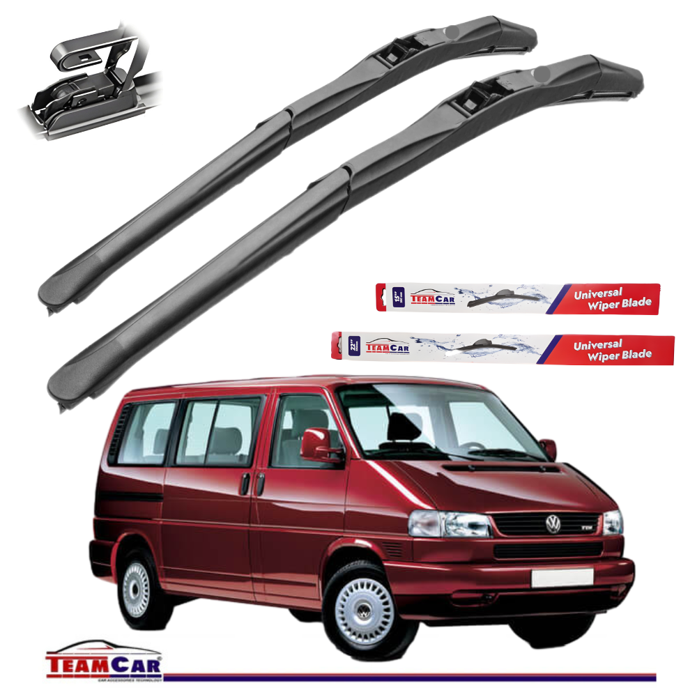 Ștergătoare TeamCar® VOLKSWAGEN Transporter T4 (1990–2003) Hybrid – Set față