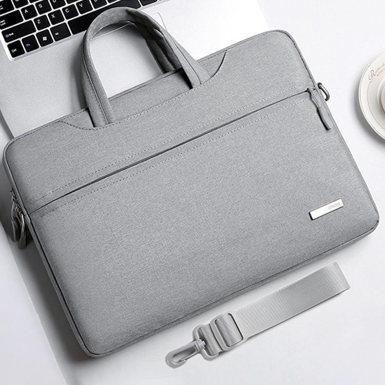 NNEDSZ 14 Inch Inner Bag with Shoulder Strap for Handbag or Laptop - Grey-0