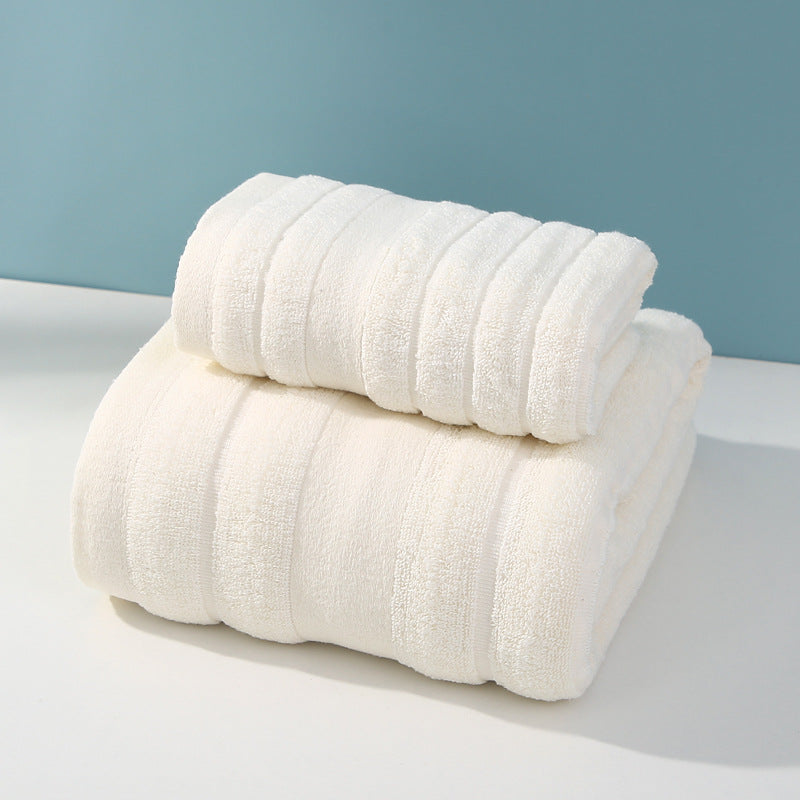 NNEDSZ Beige Premium Soft Cotton Towels Set Absorbent, Quick-Dry, Comfortable and Durable, Available in Multiple Colors-0