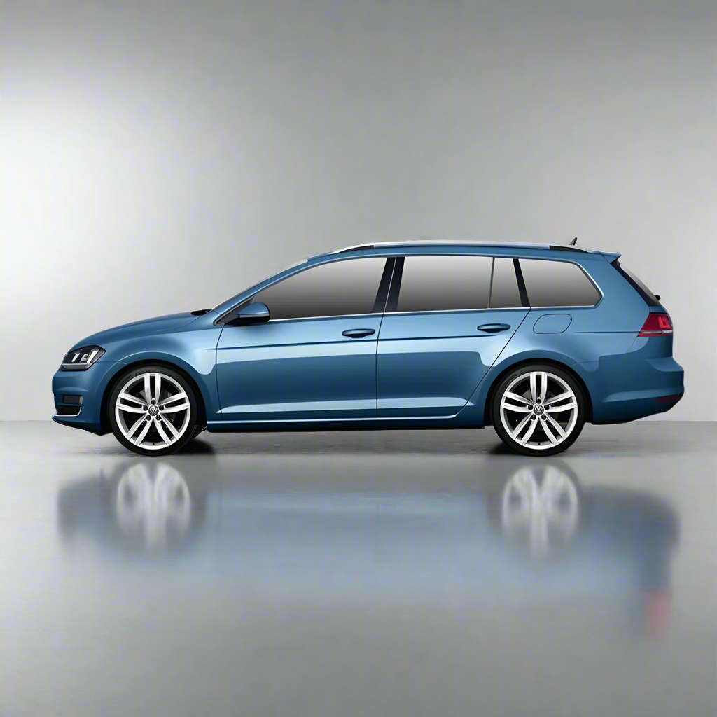 Covorașe Universale VW Golf 7 Variant 2012–2020 – Albastru/Negru