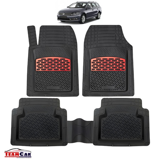 Volkswagen Passat B7 Variant Covorase Auto TeamCar® Tip Tavita Compatibile (2010–2014) Red