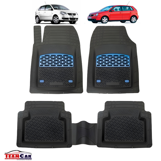 Volkswagen Polo IV Covorașe TeamCar® Tip Tăviță Compatibile (2001–2009) - Blue