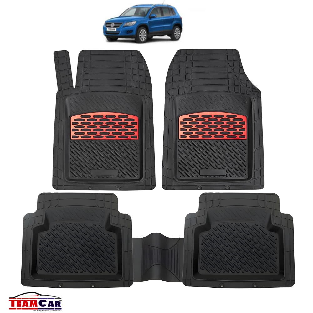 Covorase Auto TeamCar® Tip Tavita Compatibile Volkswagen Tiguan AD1 SUV (2007–2016) Red