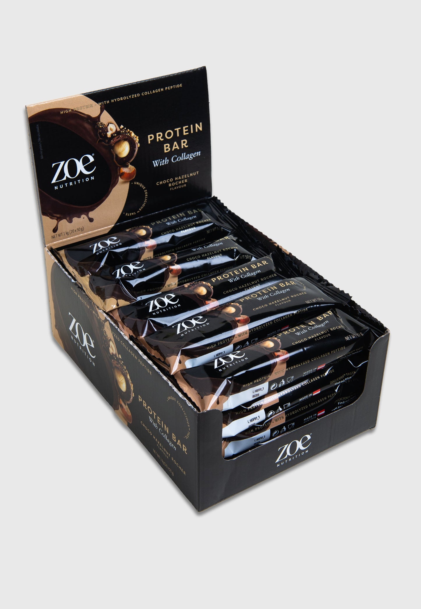 ZOE Protein Bar – Choco Hazelnut Rocher 50g