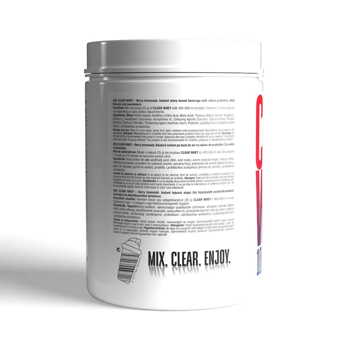 100% Isolate Clear Whey Berry Lemonade 450g