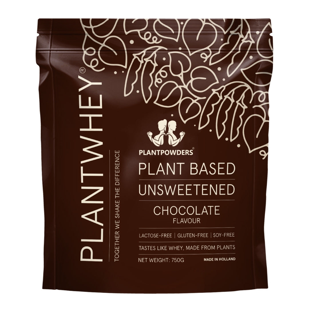 Plantwhey® Unsweetened  750g Ciocolata – Proteină vegetală naturală, fără îndulcitori