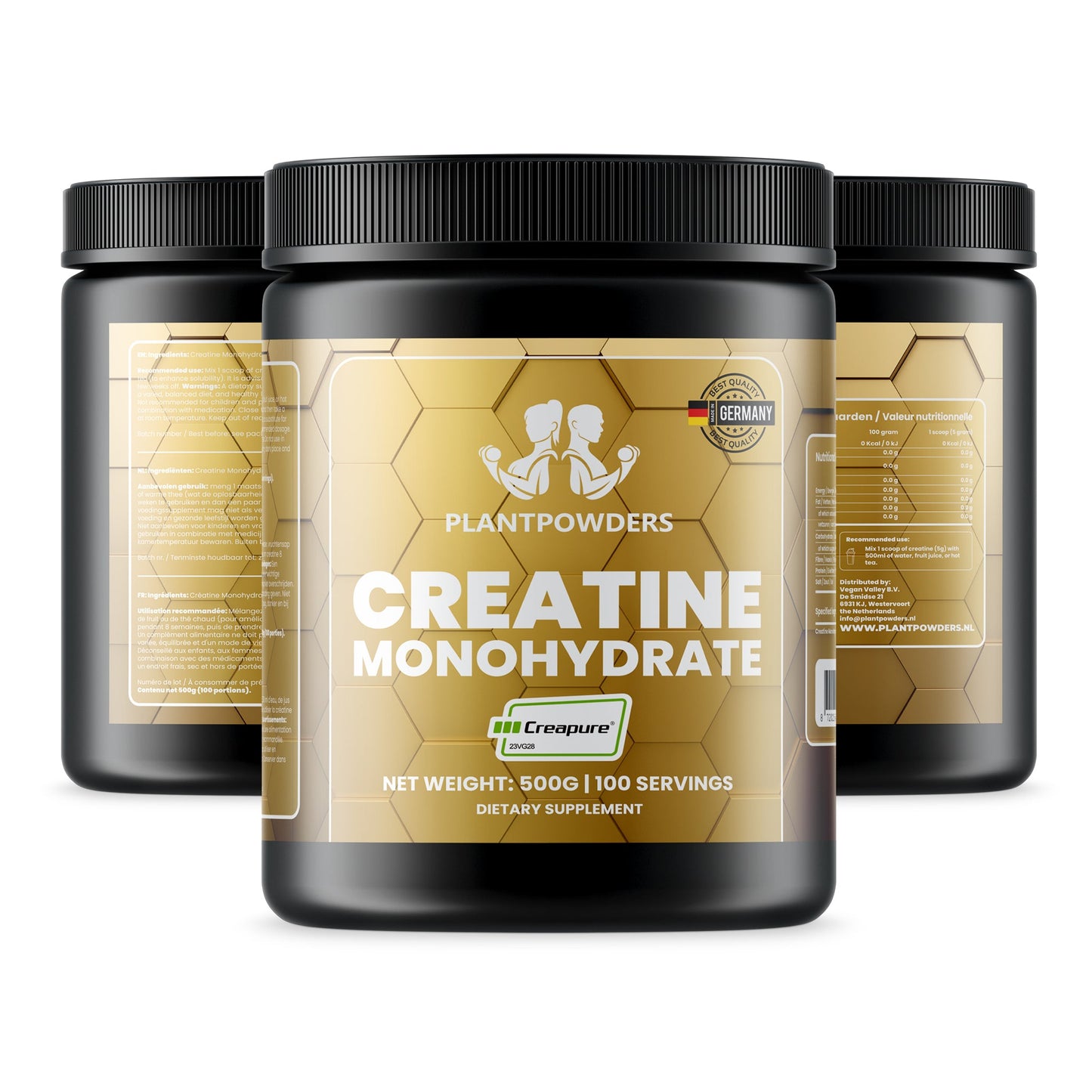 PlantPowders Creatina Monohidrat Creapure® 500g