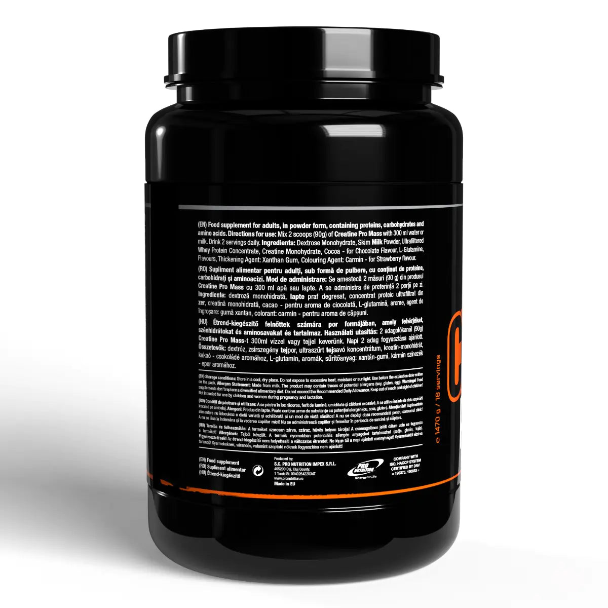 Creatine Pro Mass Supliment Pentru Recuperare Accelerată 1470g - Ciocolată