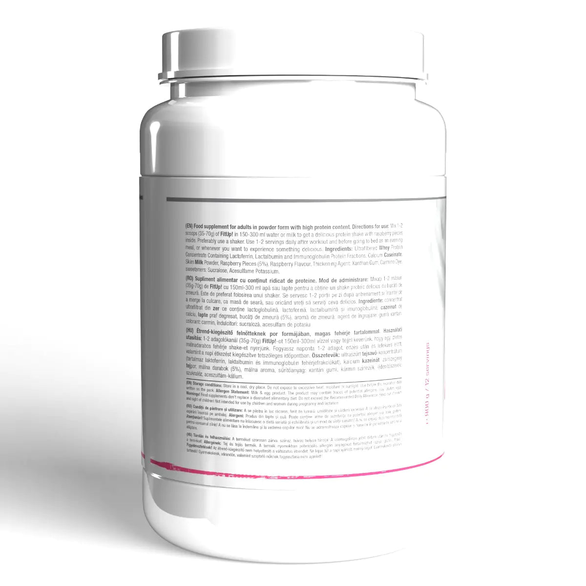 FitUp! Proteine Cu Bucați De Zmeură 900g