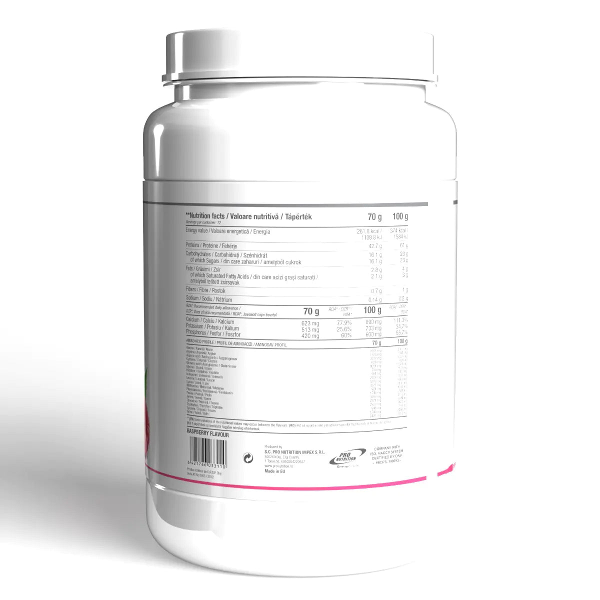 FitUp! Proteine Cu Bucați De Zmeură 900g