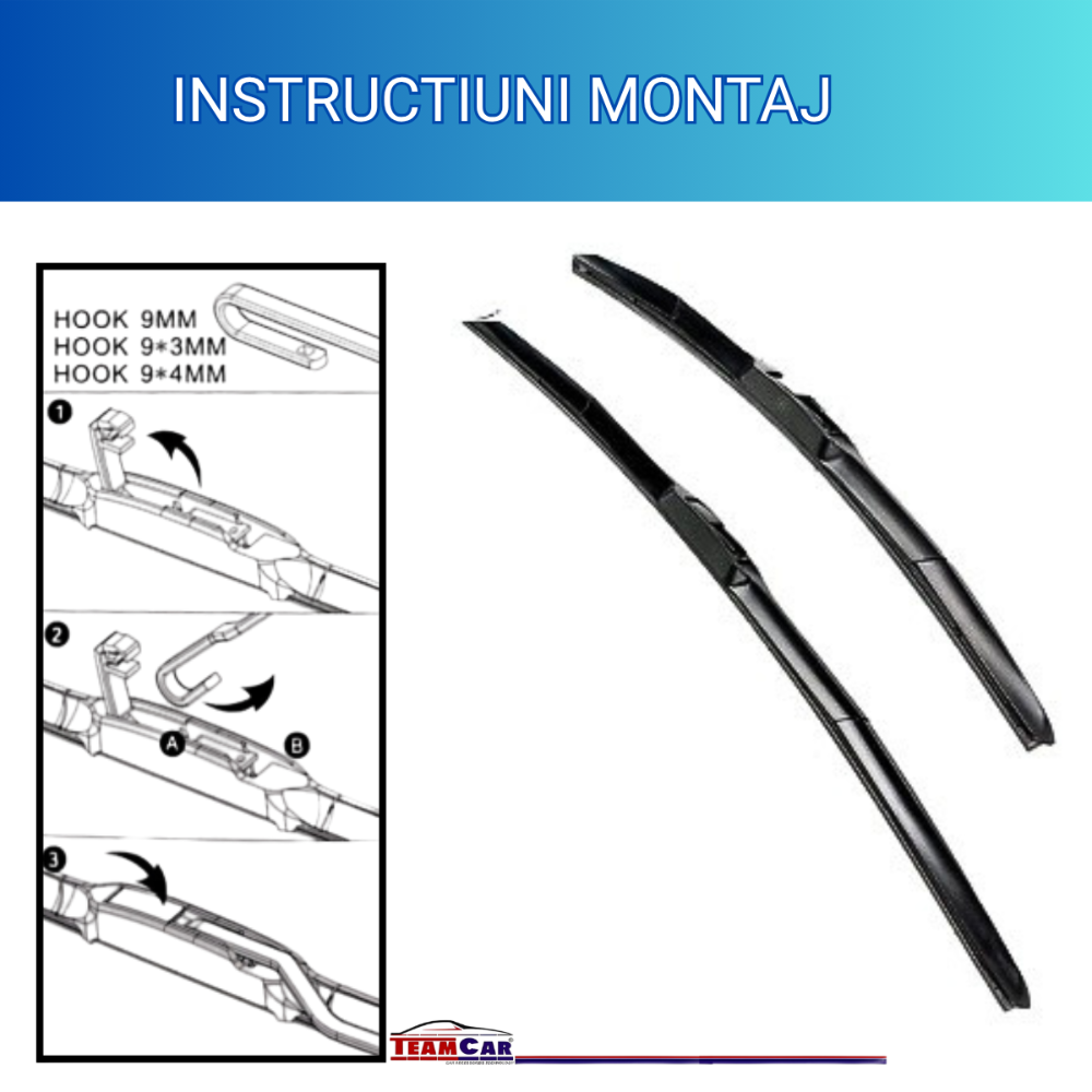 Stergatoare Renault Megane I (1996–2003) TeamCar® Hybrid – Set fata
