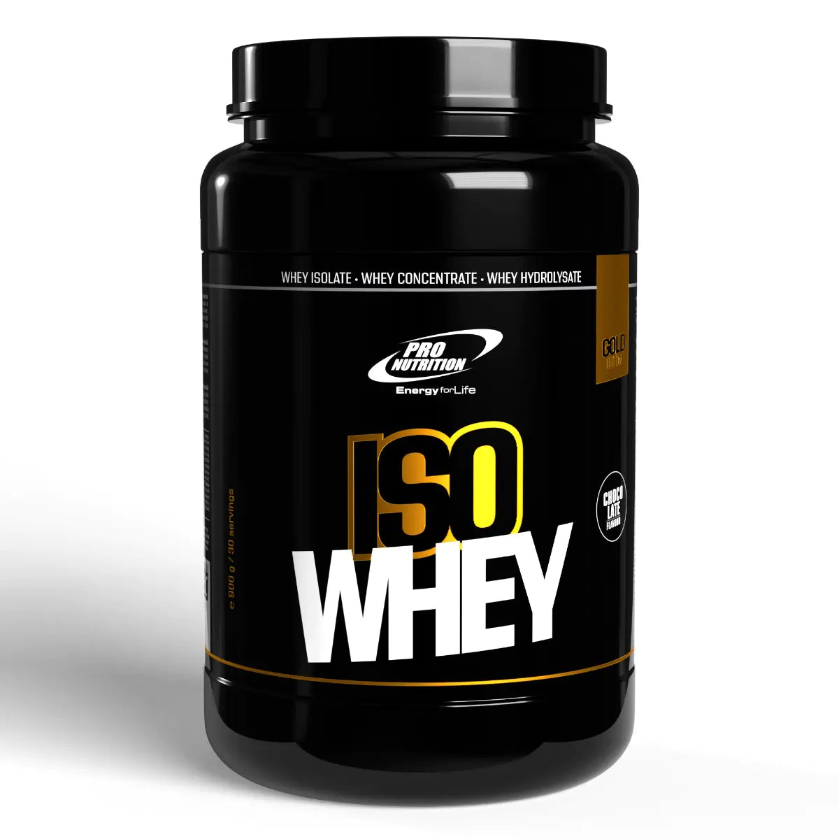 Iso Whey Gold - Concentrat, Izolat, Hidrolizat +82% Proteine - White Chocolate Strawberry 900g