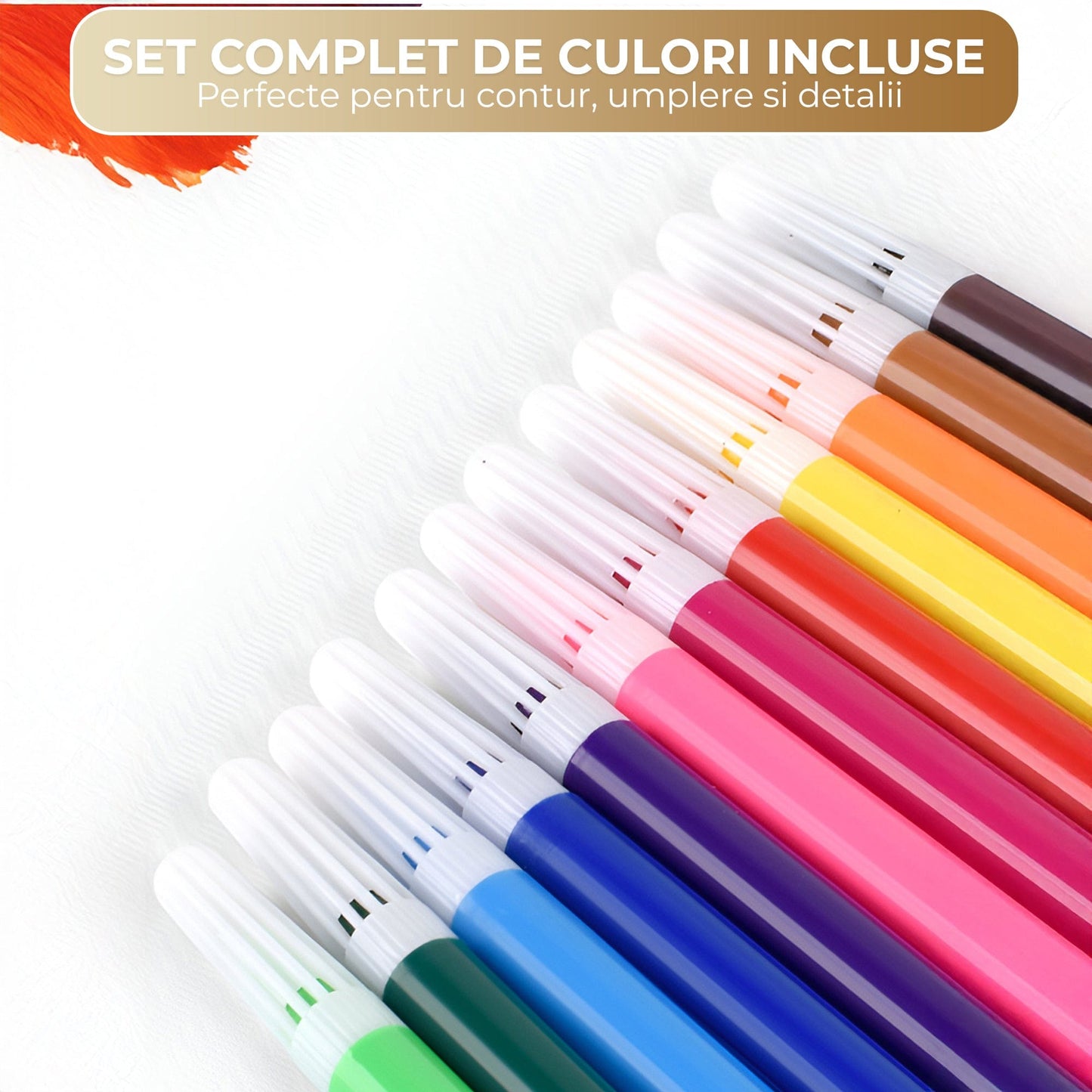 Masa interactiva de desen pentru copii cu model dinozaur, Tabla magnetica lavabila, Unghi ajustabil (plat/inclinat), Picioare demontabile, Discuri cu sabloane rotative, Markere color incluse, Durabil, Maro/Alb