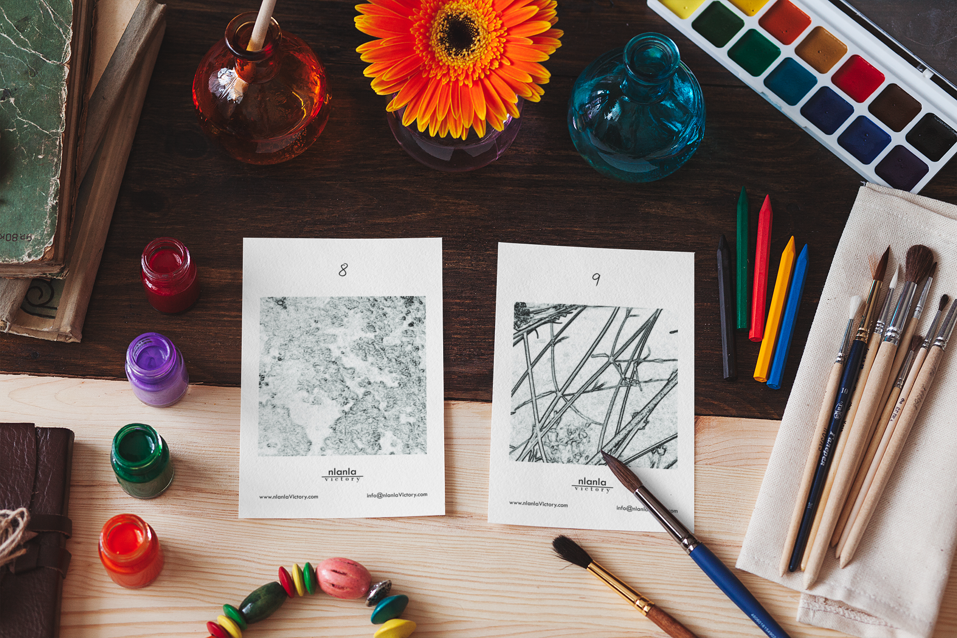 Watercolour Advent Calendar, Painting Advent Calendar, Painting Kit, Christmas Countdown-3