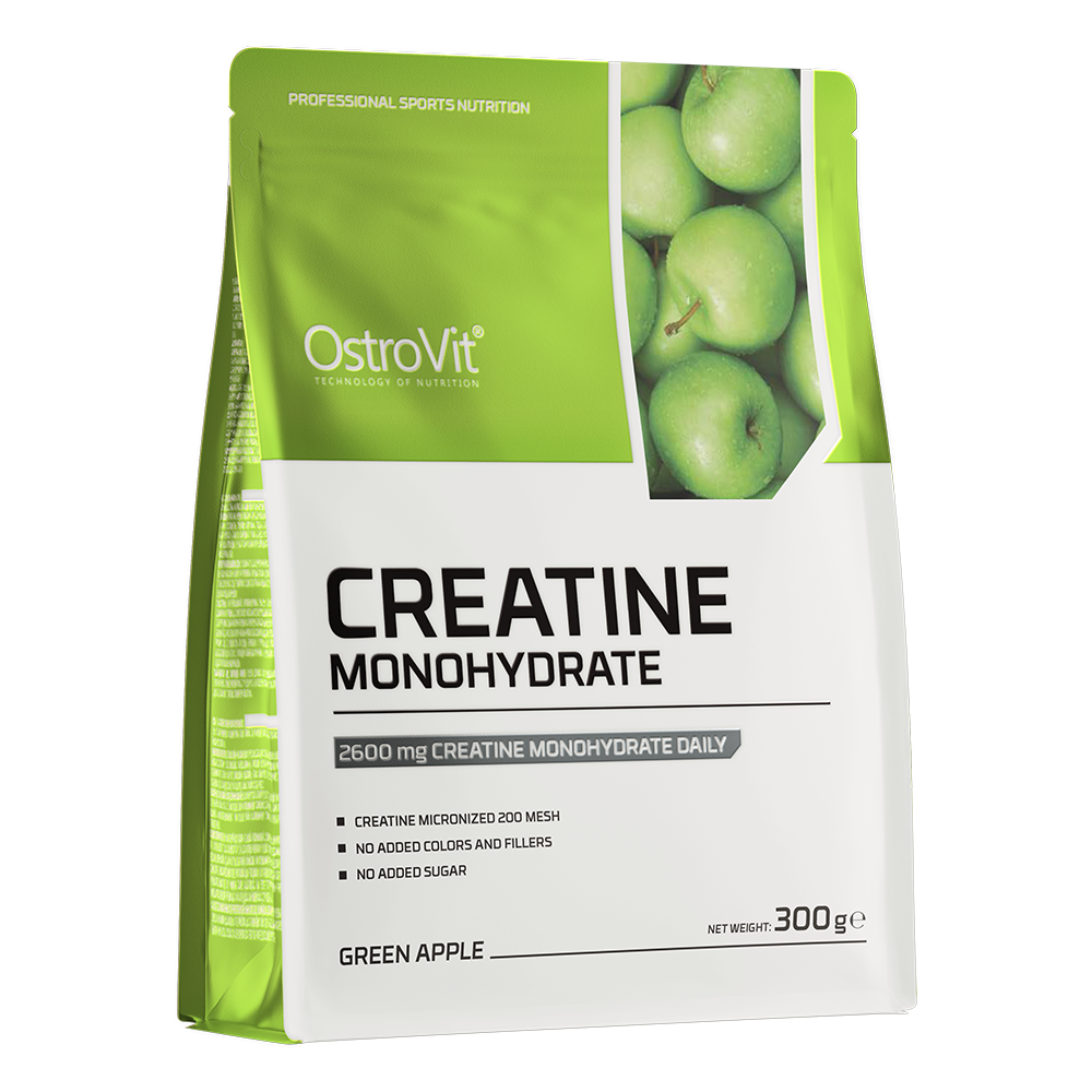Creatină Monohidrată Ostrovit 300g - Măr Verde