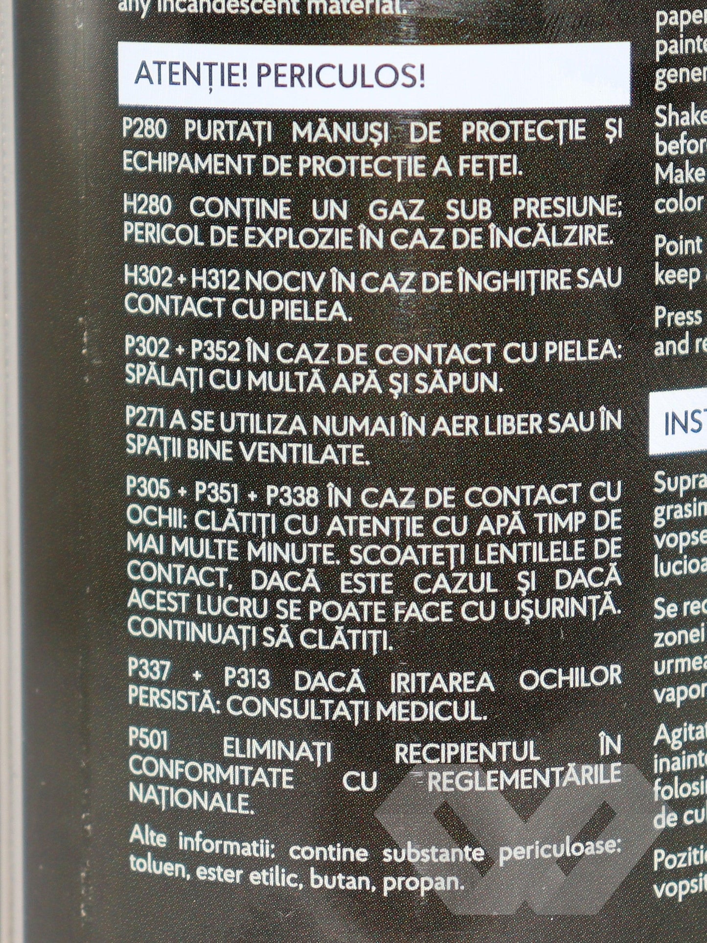 Spray vopsea auto alb lucios Noxaro, 450 ml