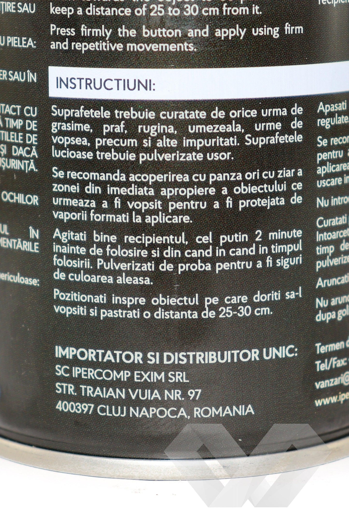 Spray vopsea auto alb lucios Noxaro, 450 ml