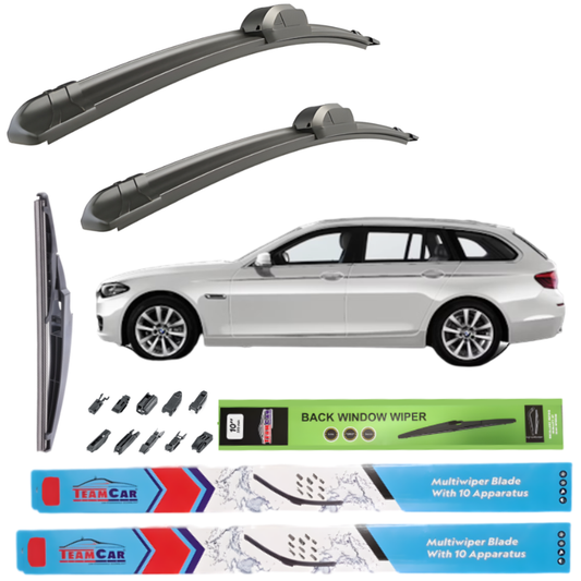 Ștergătoare Auto TeamCar® Compatibile BMW Seria 5 F10/F11 (2010–2017) – Set Complet