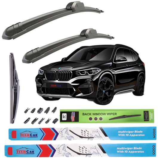 Ștergătoare TeamCar® BMW X1 U11 (2022–prezent) – Set Complet Față + Spate