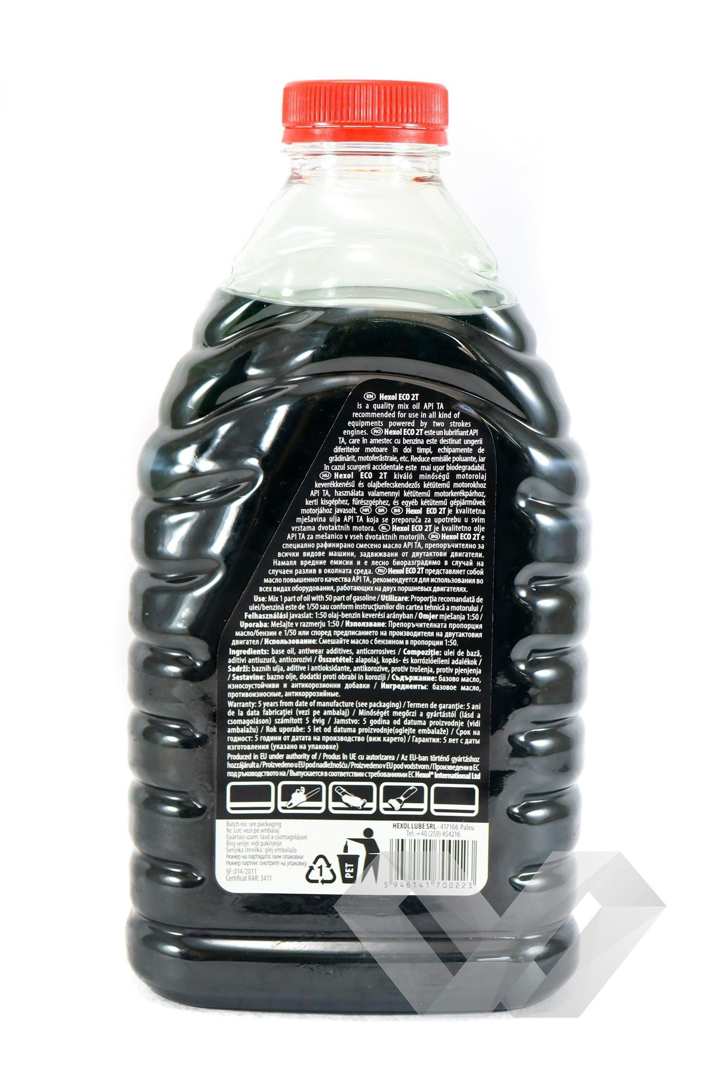 Ulei pentru amestec verde Eco 2T Hexol