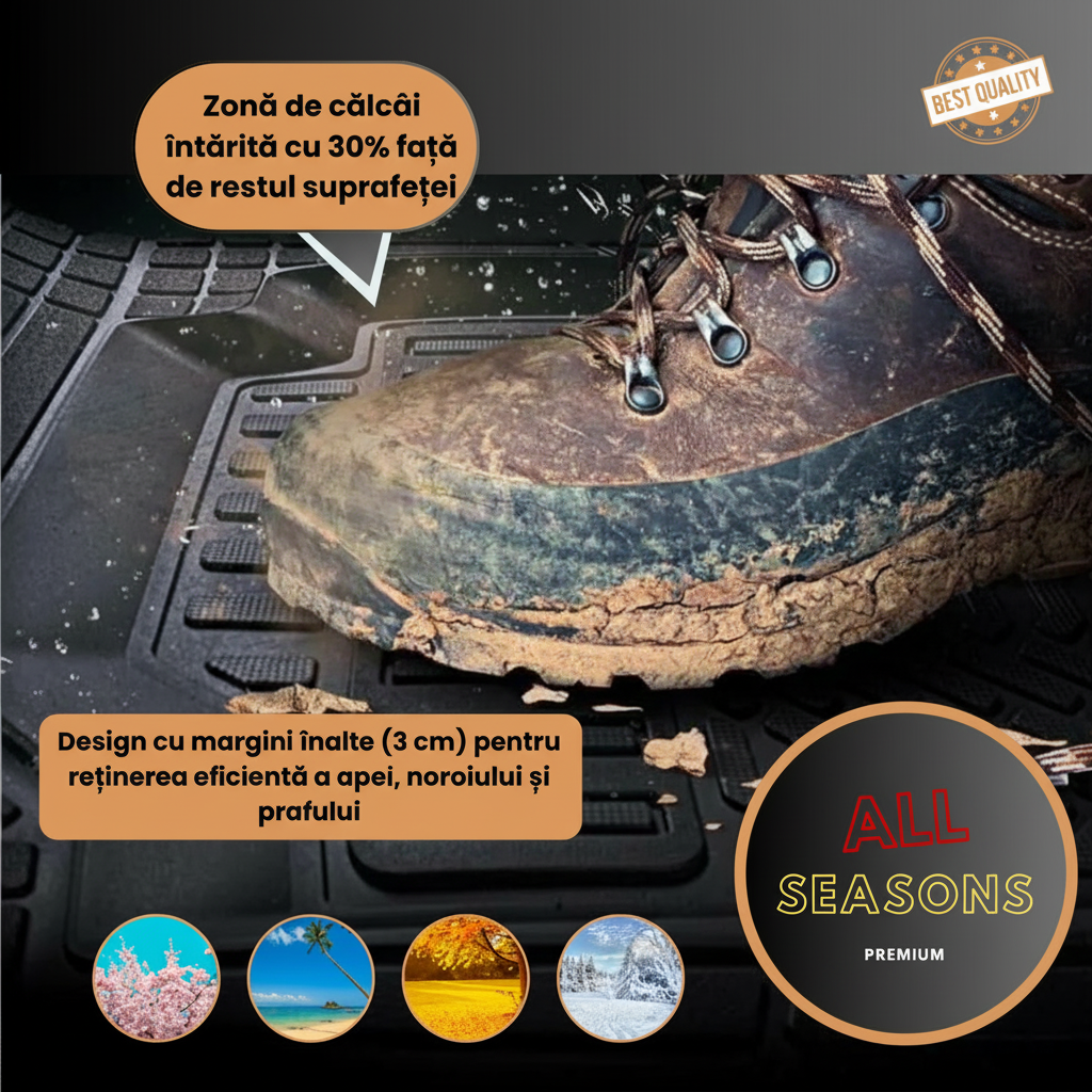 Covorase Auto TeamCar® Compatibile Mercedes-Benz GLB X247 (2019–2025) Red