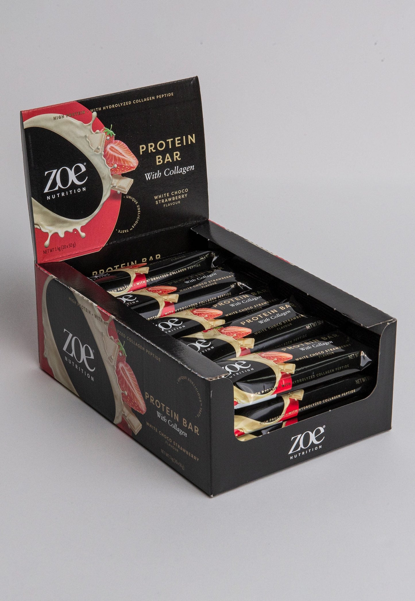 ZOE Protein Bar – White Chocolate Strawberry 50g